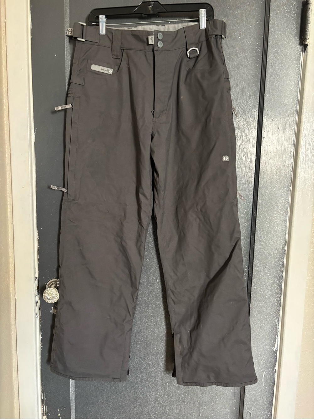 Men's Planet Earth gray Snow Pants